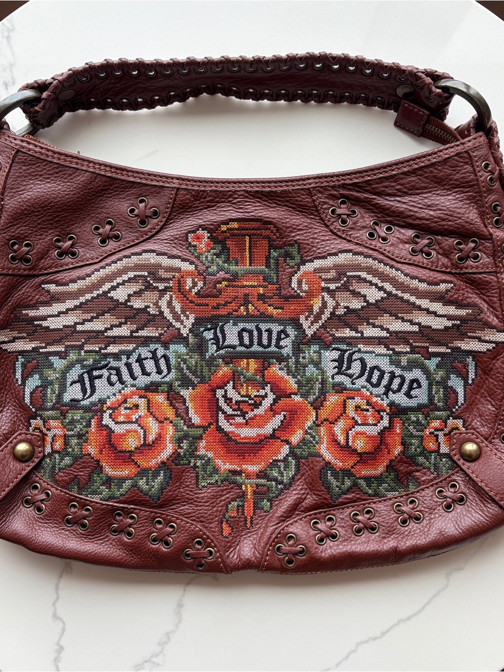 Isabella Fiore Easy Rider Kathleen bag Faith Love Hope